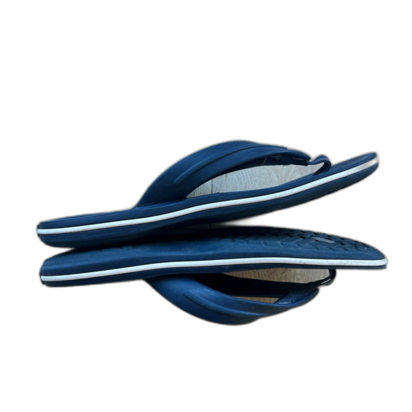 Crocs Sandals Navy Blue Kids Size 3 Flip Flops Youth Slip On Thong - Picture 4 of 6